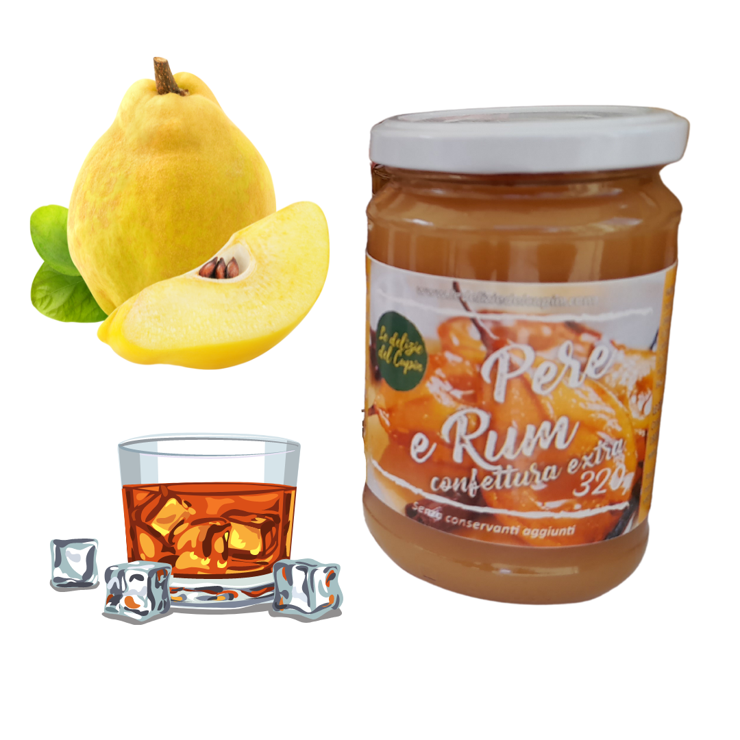 Extra Pear and Rum Jam 320g